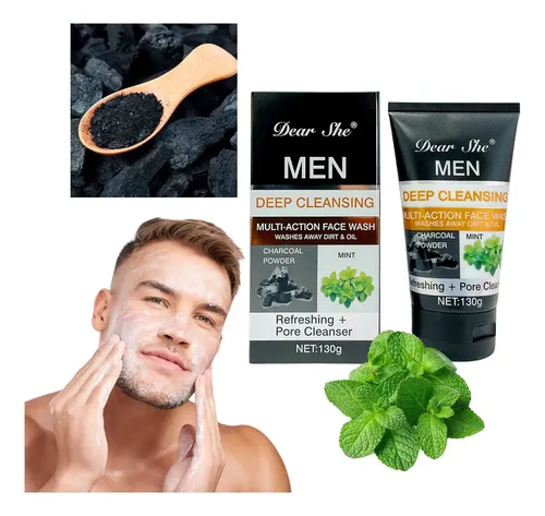 Gel Facial Carbón Activo Limpieza Profunda Hombre 130g
