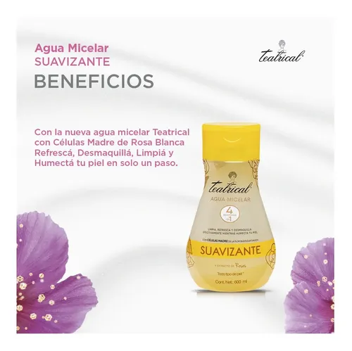 Teatrical Agua Micelar Suave 600 Ml
