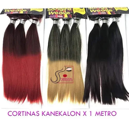 Extensiones Cortinas Simil Natural X 1 Metro Ancho Kanekalon