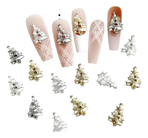 20 Pegatinas Decorativas Para Uñas Árbol De Navidad Diy