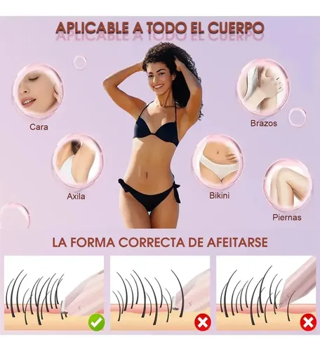 X Depiladora Mujer Bikini Afeitadora Rasuradora Electrica