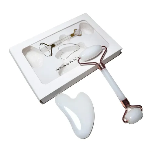 D2260630-4-4 Rodillo Facial Y Piedra Gua Sha Masajeador De