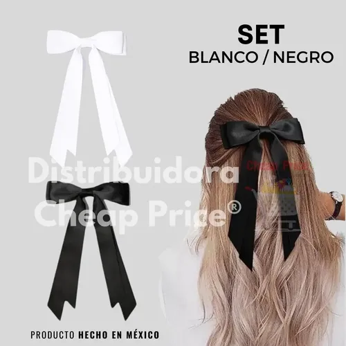 Aros De Satén Con Lazo Grande Para Cabello, Estilo Elegante