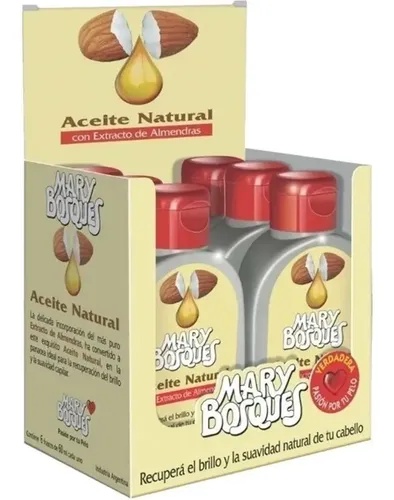 Aceite Natural Oleo Capilar Mary Bosques Caja 6 Frascos