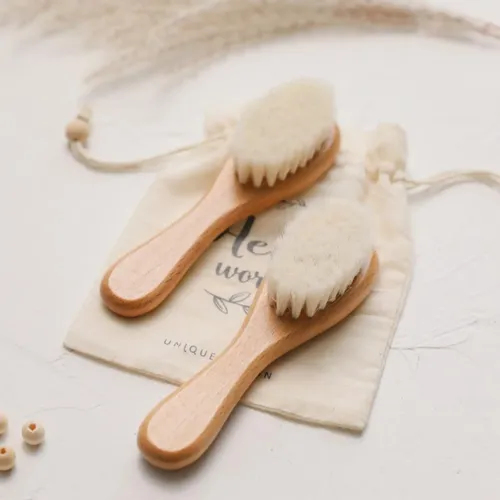 Peineta Suave Para Cabello Con Mango De Madera