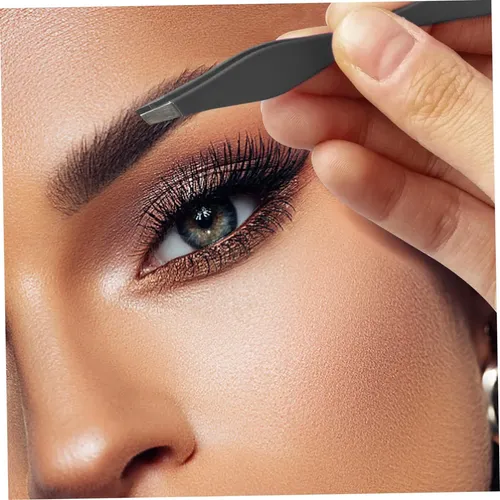 Pinzas Para Cejas, 2 Uds., Pinzas De Doble Cara, Punta