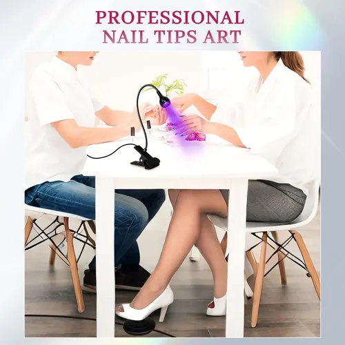 Lámpara Uv Led Para Uñas Negra Con Control Pie