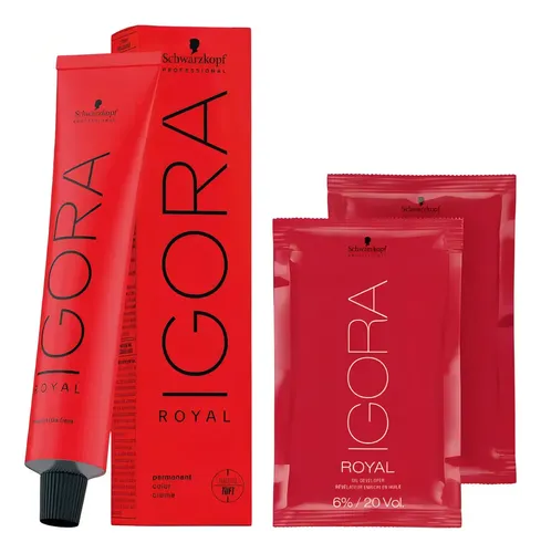 Tinta Permanente Schwarzkopf Igora Royal 8-1 Rubio Claro Gris