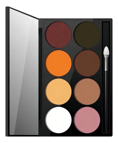 Paleta De Sombras Para Ojos X 8 Colores Xúlu Z484 Color De La Sombra Nº1