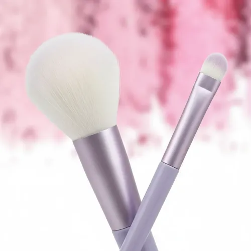 Set 12 Brochas Maquillaje Artístico Sintéticas Rostro Suave