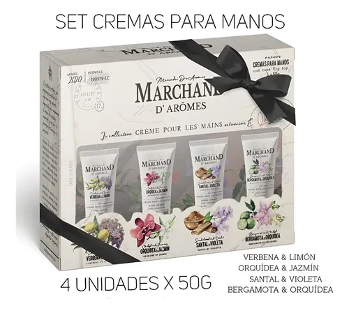 Marchand Set De 4 Cremas De Manos De 50g C/u