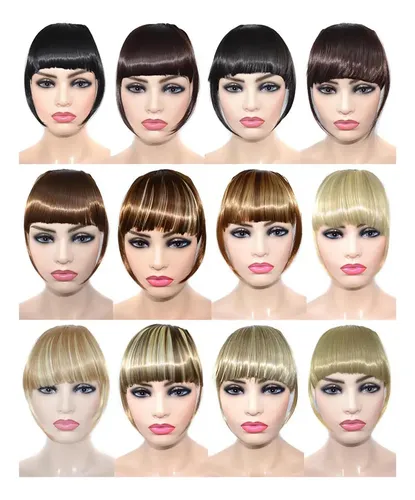 Extensiones De Cabello Trenzado Con Flequillo Sintético Heat
