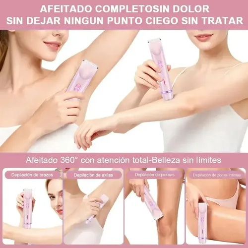 Depiladora Eléctrica Femenina 2 En 1 Para Cuerpo