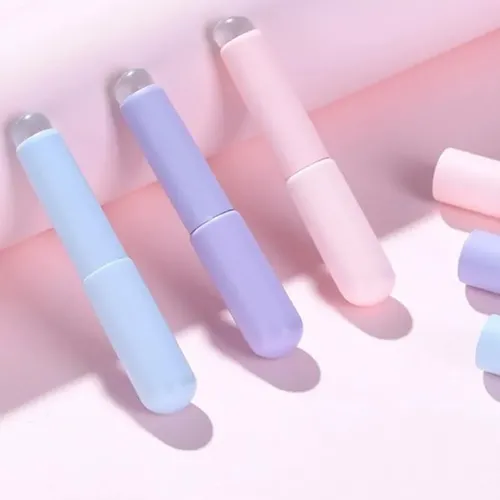 Set De 3 Brochas De Labios De Silicona Tapa Cepillo Flexible 3pcs
