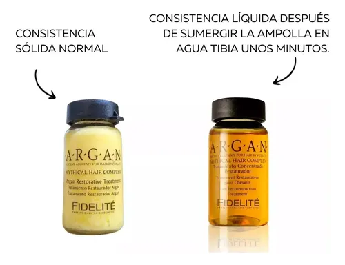 Shamp Acond Mascara Crema Ampolla Brillo Elix Argan Fidelite