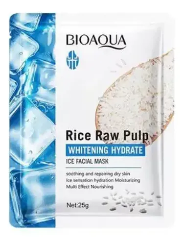 Mascarilla Facial Blanqueadora De Arroz Bioaqua X1