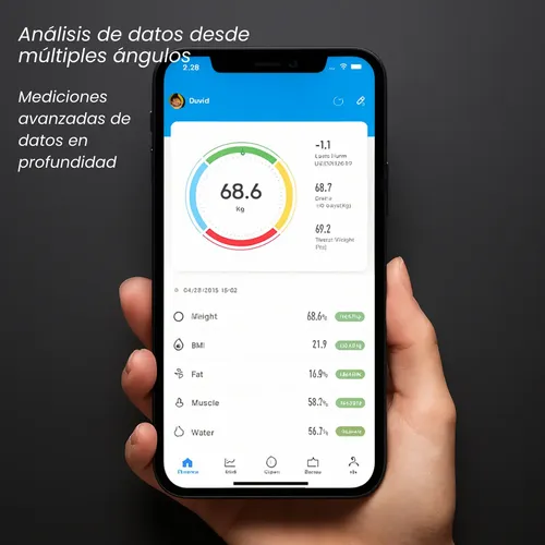 Balanza Baño Digital Bluetooth Personal Corporal 180kg Negra