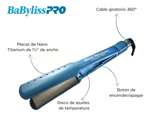 Planchita De Pelo Babyliss Cabello Húmedo Y Seco 4083
