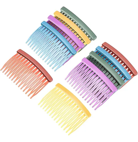 10 Peinetas Laterales Coloridas Para El Cabello Decor =