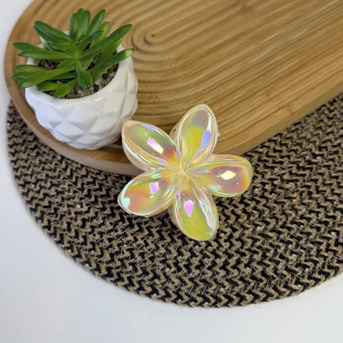 Pack 12 Broches Pinzas Pelo Flor Hawaiianas Hibiscus Bali