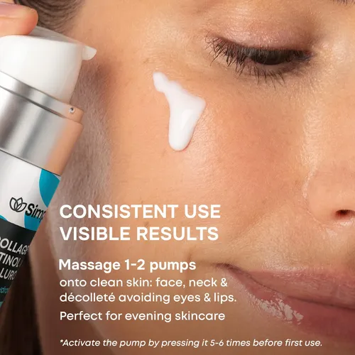 Sérum De Colágeno Simplyvital Con Retinol Y Ácido Hialurónic Todo Tipo De Piel Día/noche