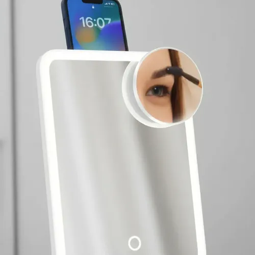 Espejo Led Multifunción 10x Bluetooth Soporte Celular