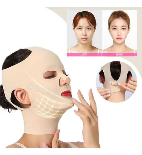 Vendaje Adelgazante Facial Transpirable Máscara Reductora