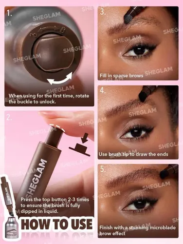 Crema para Cejas Sheglam Brow-Fection Angled en Chocolate