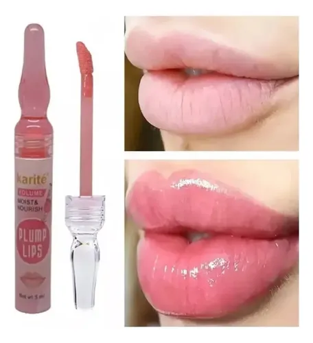 Labial Voluminizador Karite Color + Volumen Rosa Plump Lips Color Rosa Claro