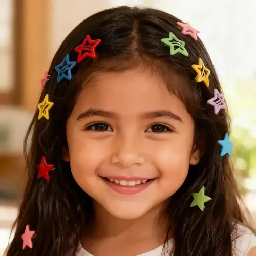 50pcsy2k Dopamina Estrella Horquilla Bb Clip Accesorios For Multi-colored