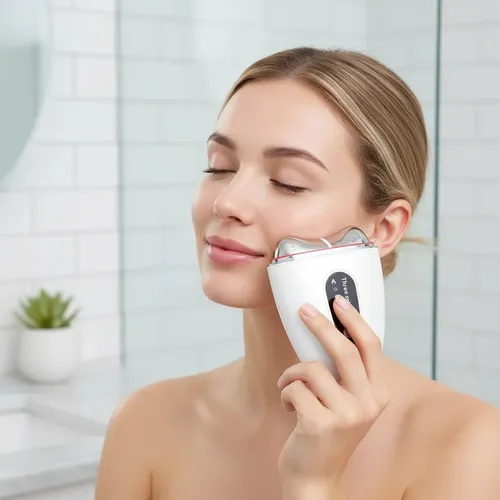 Masajeador Facial Gua Sha Cuello Lifting Frio Calor Led