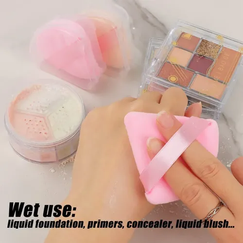 Set De Esponjas Cosméticas Ocim 10 Piezas Triangulares Para