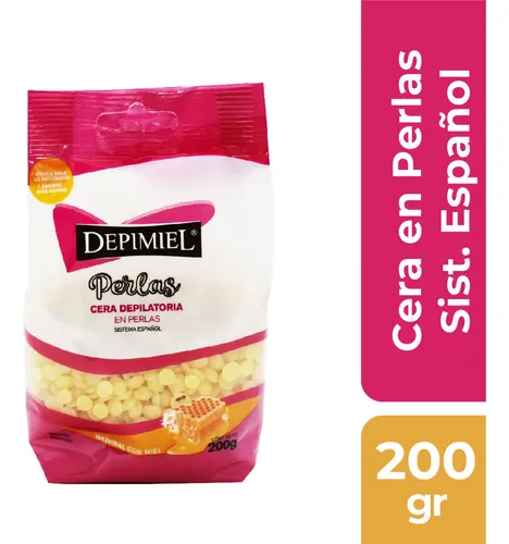 Pack Cera En Perlas Depimiel Natural 200 Gr