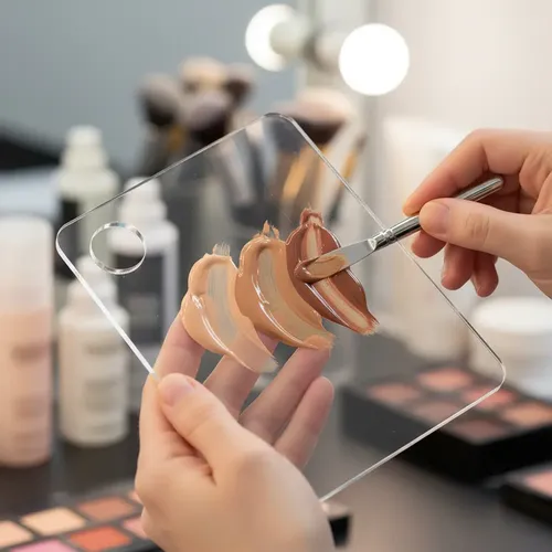 Paleta Acrílica Profesional Mila Para Mezclas De Maquillaje