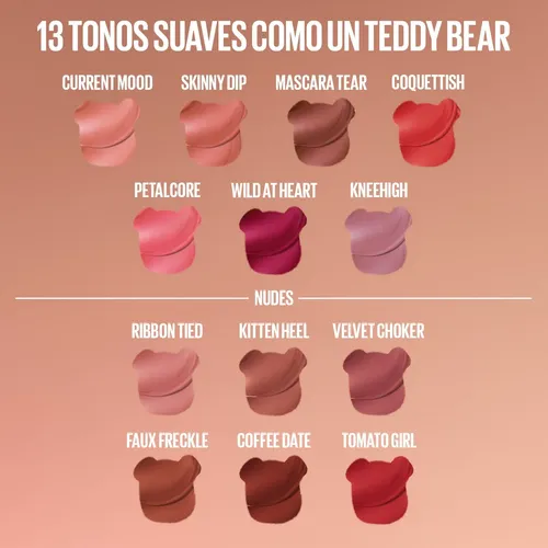 Labial Líquido Maybelline Super Stay Teddy Lip Tint