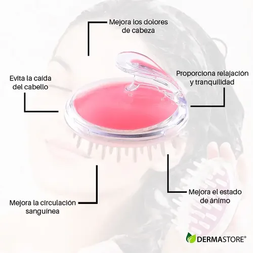 Masajeador Capilar Cristal De Ducha Cuero Cabelludo Cabello
