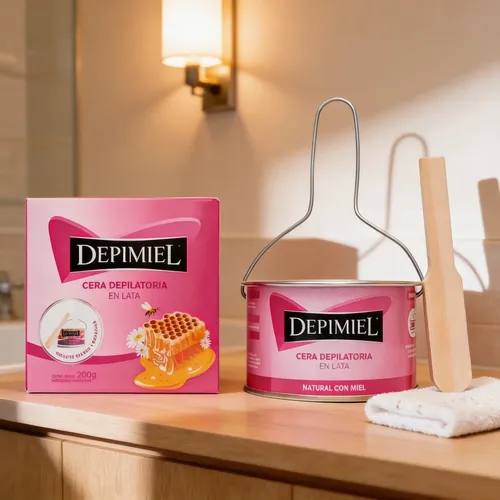 Cera Depilatoria Natural Miel Depimiel En Lata Por 200g
