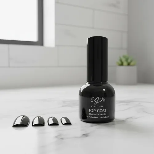 Top Coat City Girl 10ml Para Esmalte Semipermanente Uv Led