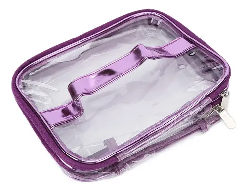 Bolsa Cosmética Portátil De Pvc Transparente Para Maquillaje
