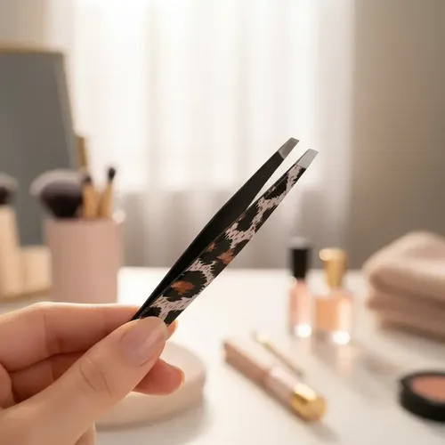 Pinza Para Depilar Cejas Animal Print City Girl