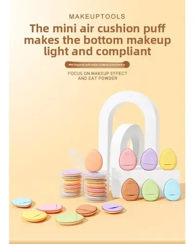 Mini Esponja Portátil Para Maquillaje Y Fijación