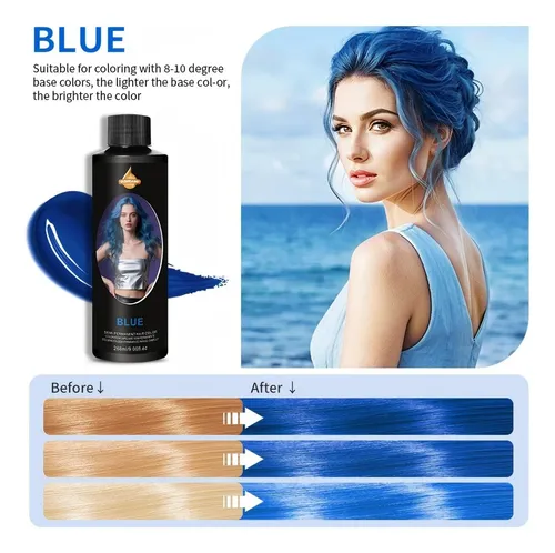 Tinte Semipermanente Para Cabello 268ml Blue