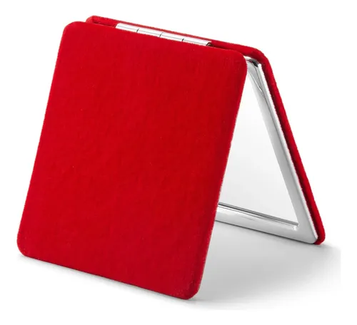Espejo Compacto Omiro Con Lupa 1x/3x Con Funda De Terciopelo