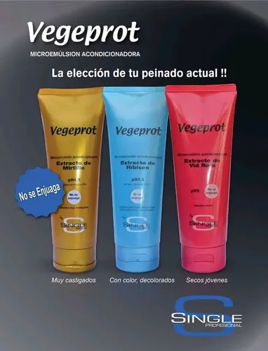 Single Vegeprot Emulsión Cabellos Secos 200g
