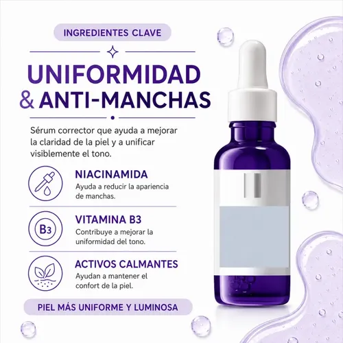 Kit Serum B5 B3 Vitamina C Exfoliante Facial