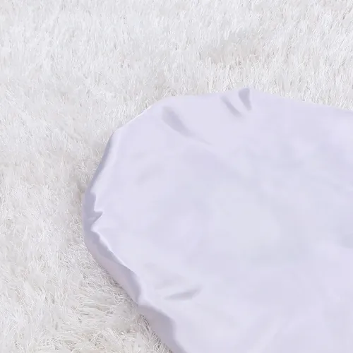 Gorro De Baño Elástico Redondo Con Pelo De Seda Sintética Ex