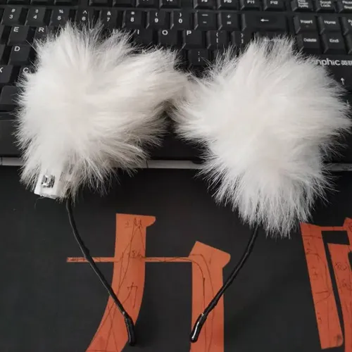 Ay 1pcs Diadema Orejas Iluminadas For El Pelo Luz Colorida