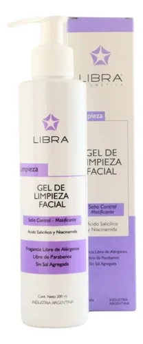 Gel Limpieza Facial Libra Sebo Control Piel Grasa 200ml X3