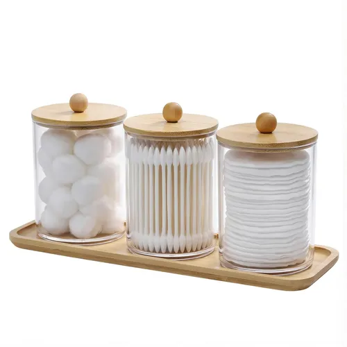 Para El Hogar Organizador De Cosméticos Tres Envases Transpa