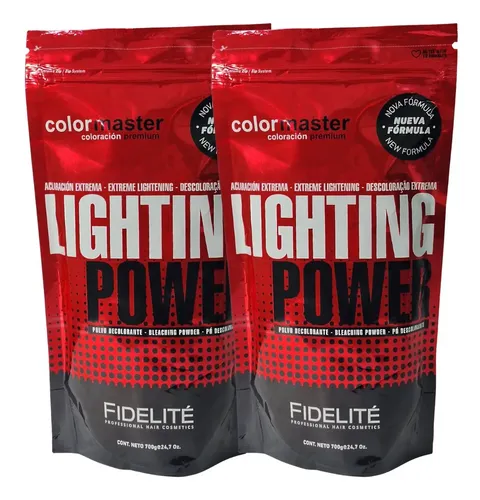Polvo Decolorante Para Mechas Claritos Fidelite 700g Power